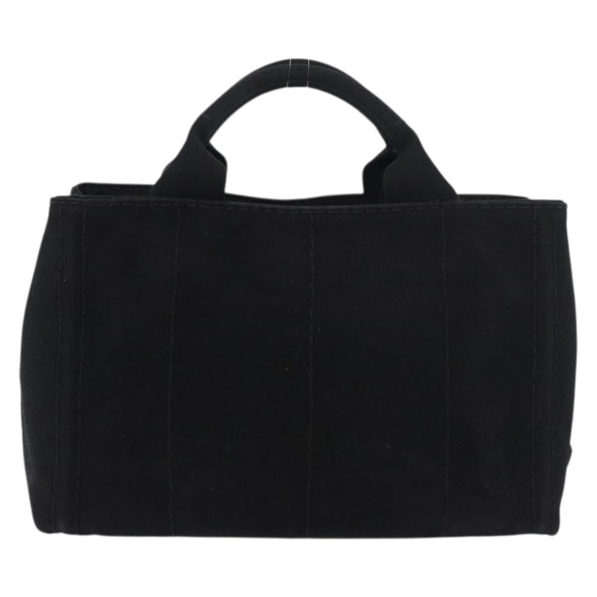 Prada Prada Canvas Canapa PM Handbag Black Size ONE SIZE - 2 Thumbnail