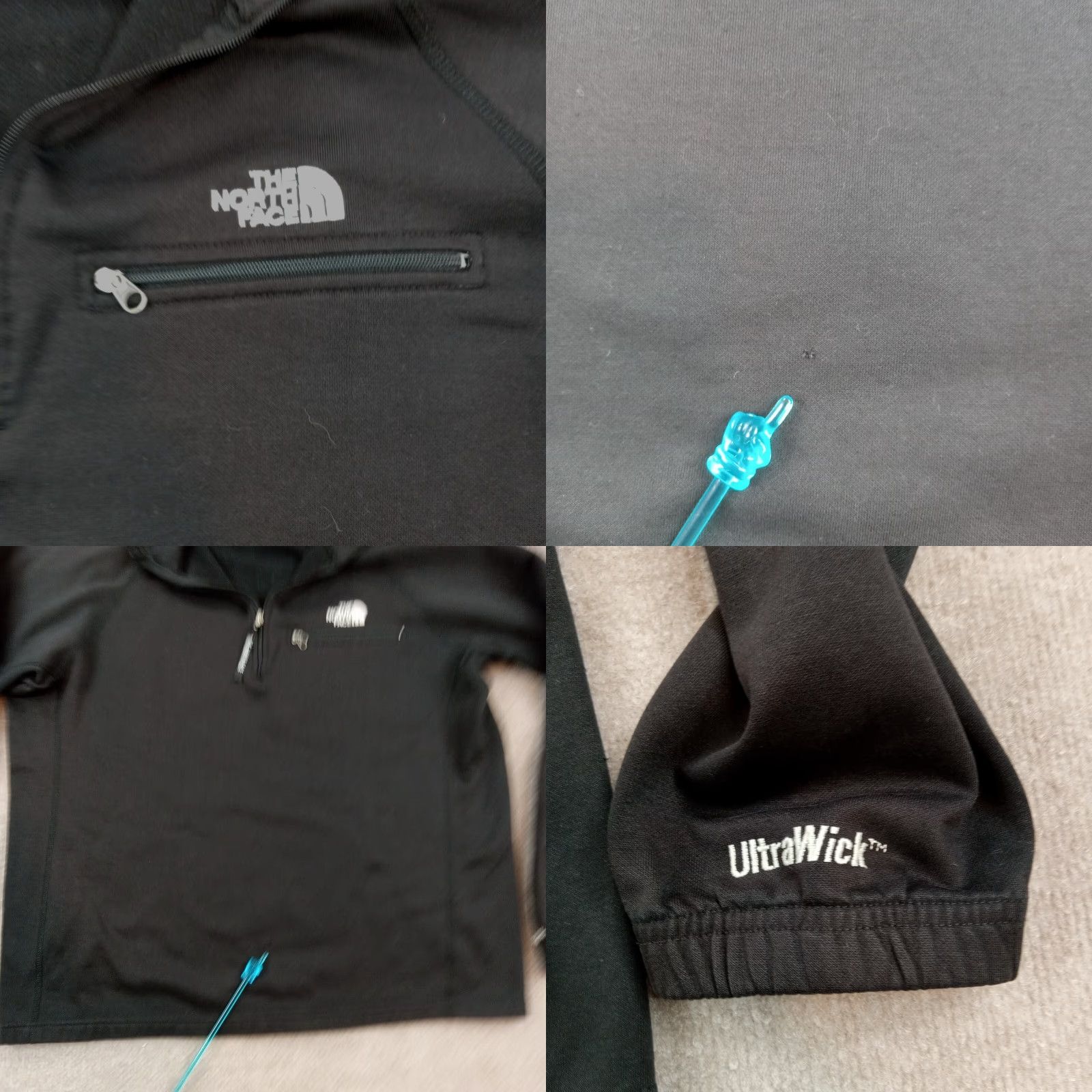 The North Face The North Face Mens Medium Black Long Sleeve Pullover Sweater 1/4 Zip Casual Hiking Size US M / EU 48-50 / 2 - 8 Thumbnail