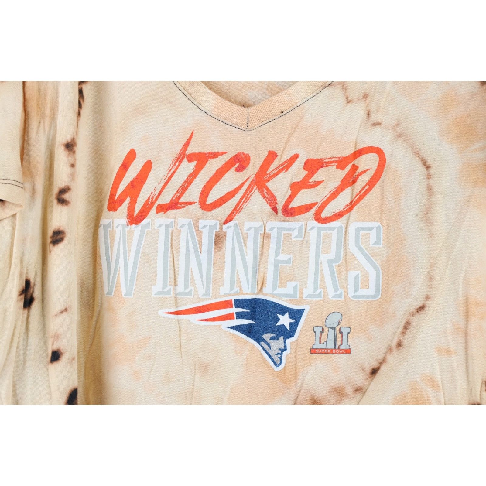 Vintage Fanatics NFL Acid Wash New England Patriots T-Shirt Size XL / US 12-14 / IT 48-50 - 4 Thumbnail