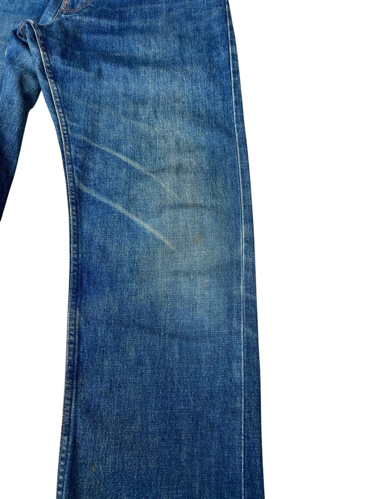 Wrangler 90s Wrangler Blue Bell Aging Mud Denim Selvedge Jeans Size US 31 - 11 Thumbnail