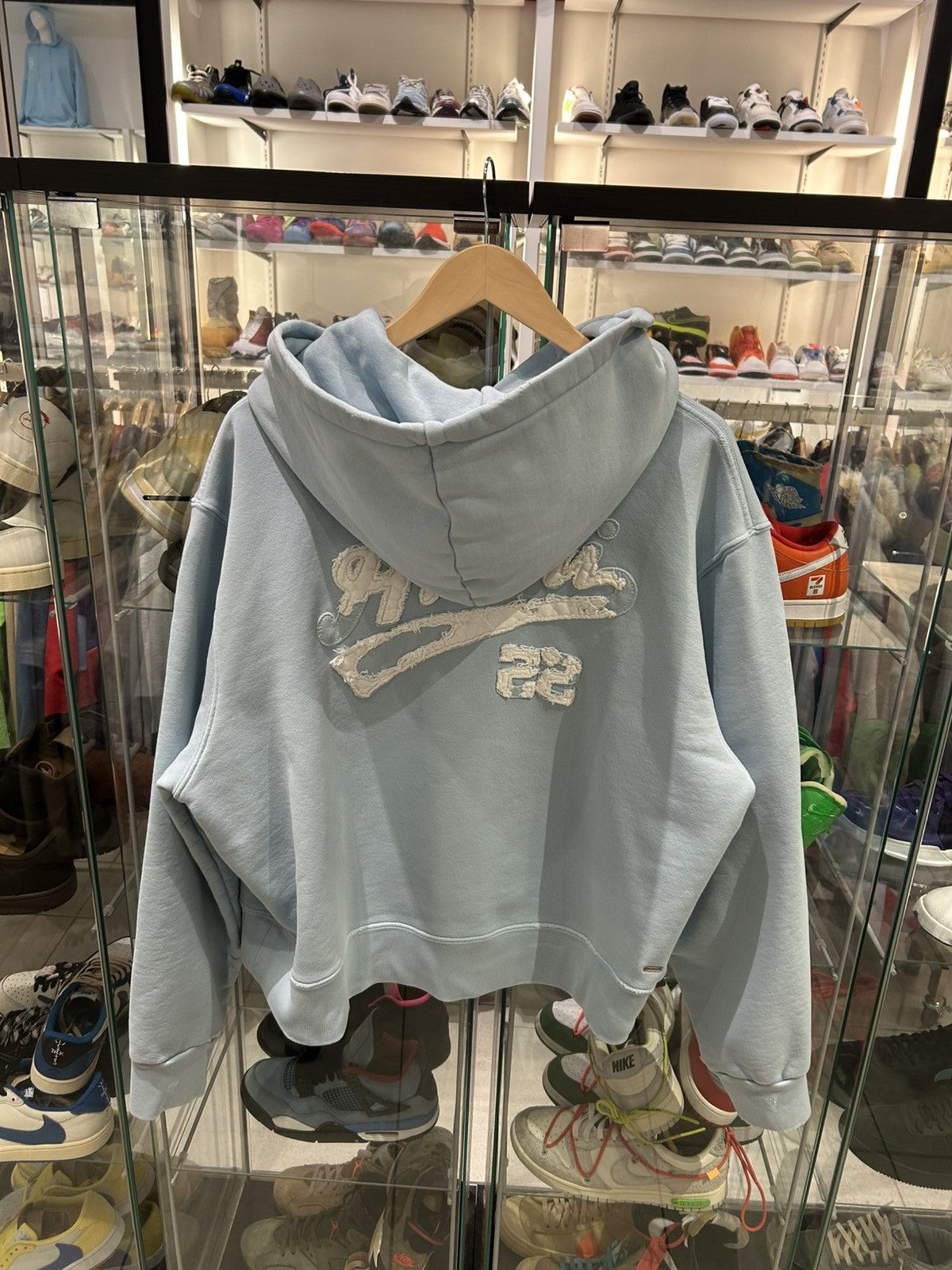 Amiri Amiri 22 hoodie baby blue Size US L / EU 52-54 / 3 - 1 Thumbnail
