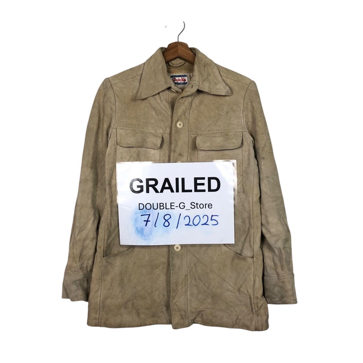 Japanese Brand 📌Vintage Chore Button Leather Jacket Suede Issey Miyake Size US M / EU 48-50 / 2 - 1 Thumbnail