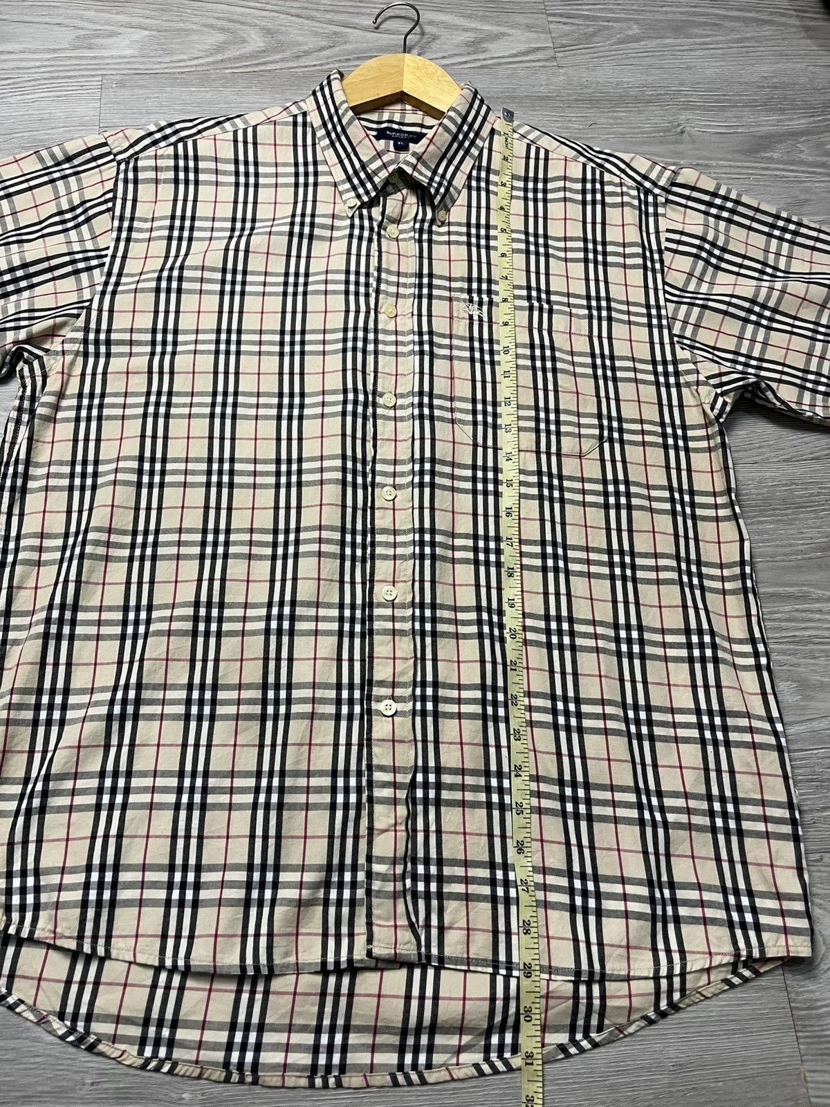 Burberry Vintage Burberry Novacheck Short Sleeve Button Up Shirt Size US L / EU 52-54 / 3 - 10 Thumbnail