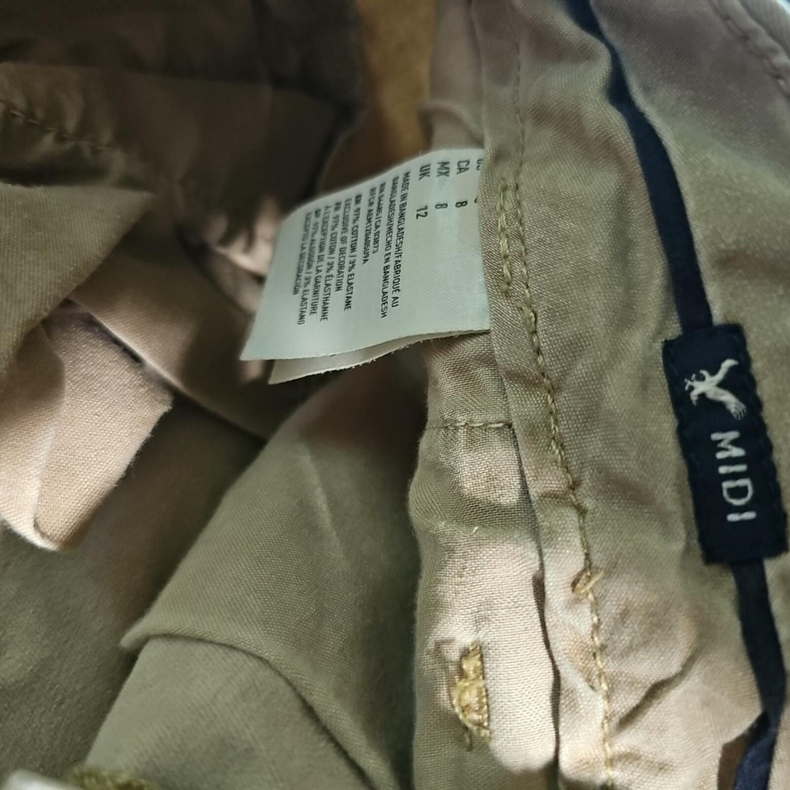American Eagle Outfitters American Eagle MIDI Stretched 8 Shorts Size 30" / US 8 / IT 44 - 3 Thumbnail