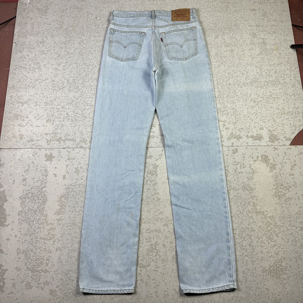 Levi's × Vintage 💥Vintage 90s Levis 515 Sick Blue Wash Denim Pant Size US 29 - 4 Thumbnail