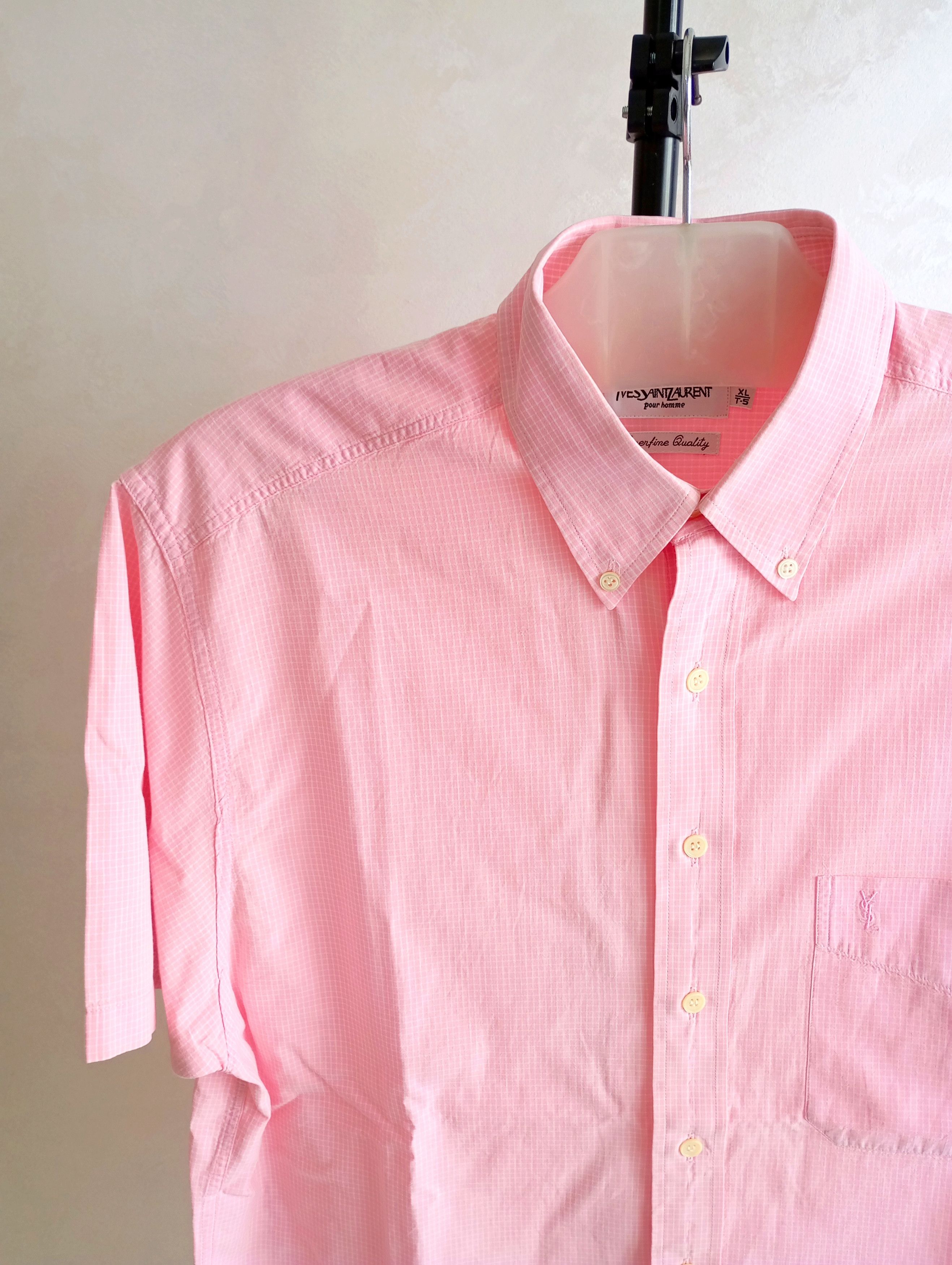 Vintage × Yves Saint Laurent 90s Summer YSL Yves Saint Laurent Shirt Size US XL / EU 56 / 4 - 3 Thumbnail