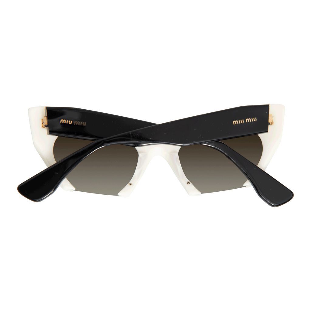 Miu Miu Miu Miu Cat Eye Cut-Off Sunglasses Size ONE SIZE - 2 Thumbnail