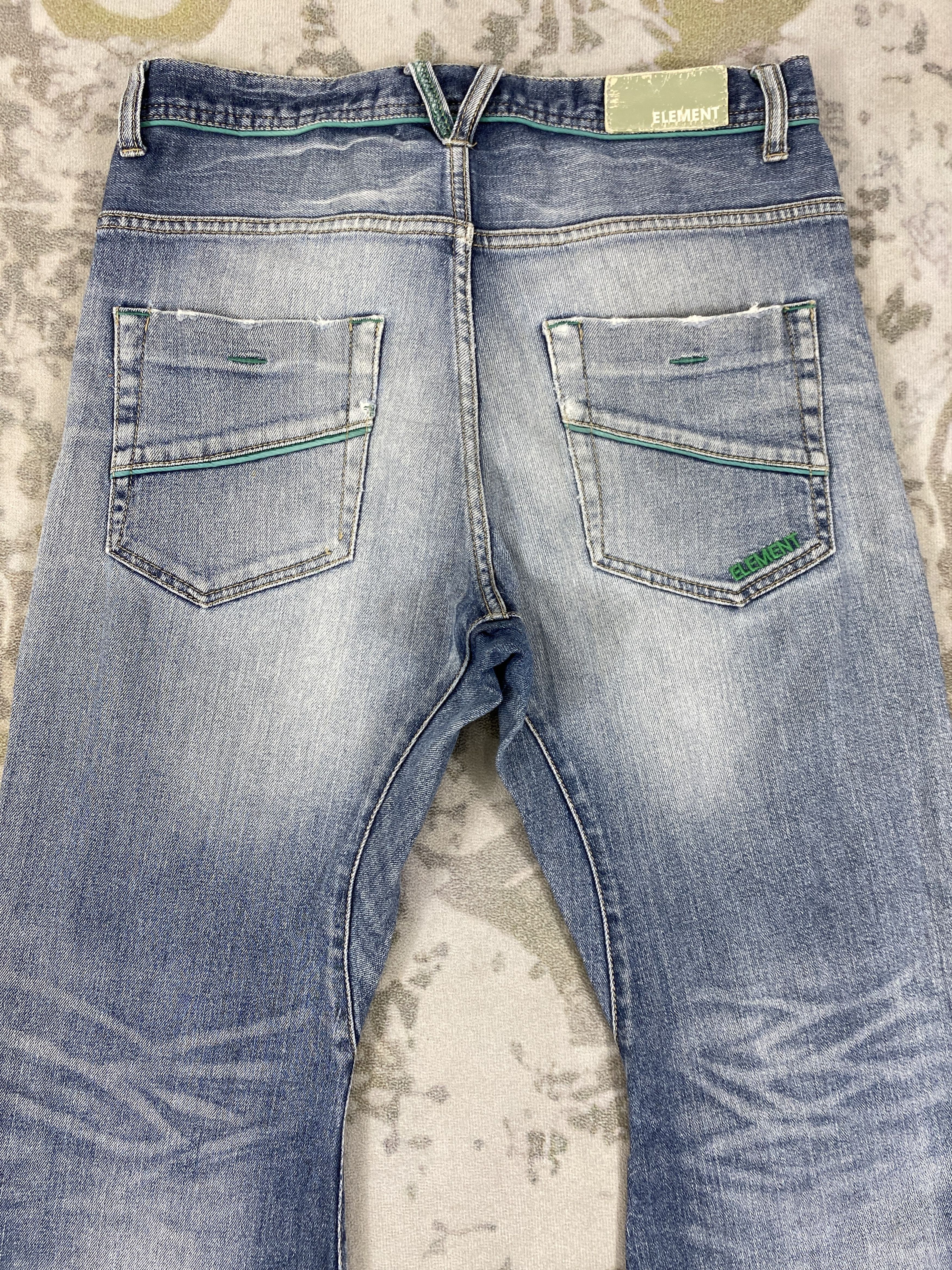 Japanese Brand Distressed Blue Vintage Element Jeans 32x29.5 Denim- JN3596 Size US 32 / EU 48 - 4 Thumbnail