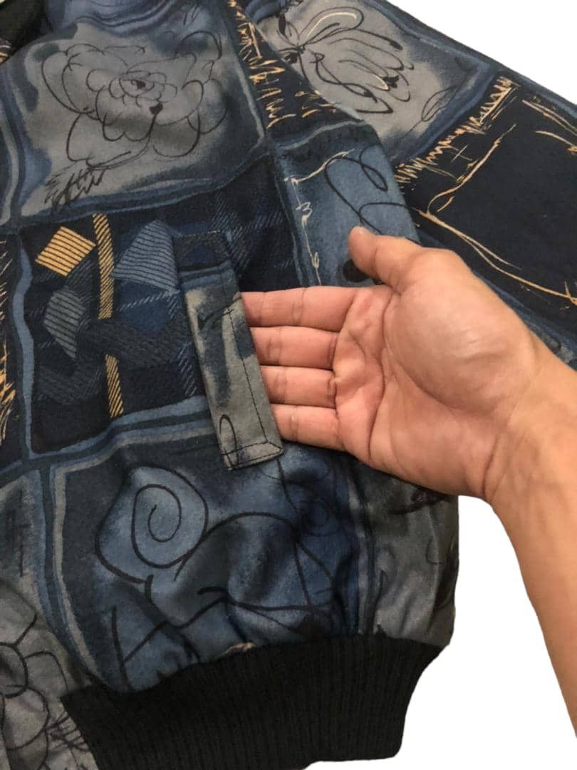 Beauty Beast Japanese Sophiscated Full Print Bomber Jacket Style Size M / US 6-8 / IT 42-44 - 7 Thumbnail