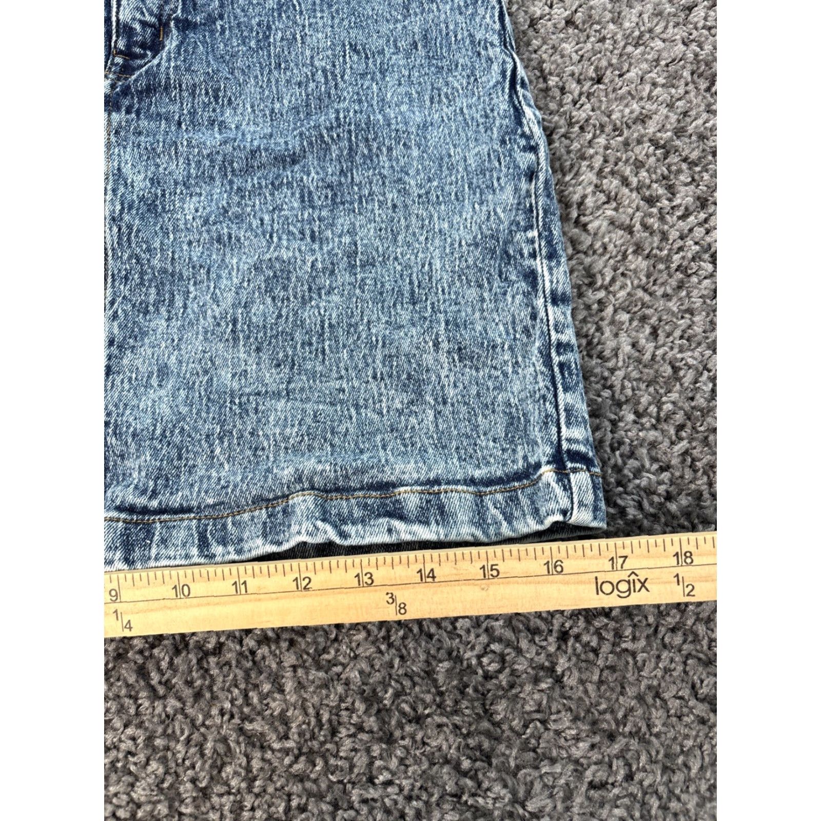 Vintage VINTAGE 1980s Studebaker Alessio Acid Wash Denim Skirt Short 28 Blue Women Mini Slit Pockets 80s Theme Mens? Size 28" / US 6 / IT 42 - 3 Thumbnail