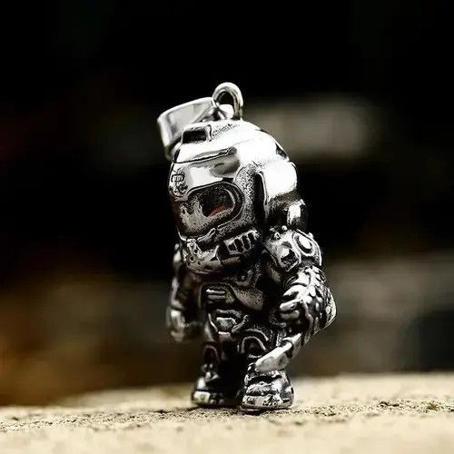 Jewelry × Vintage Vintage Stainless Steel Astronaut pendent Size ONE SIZE - 1 Thumbnail