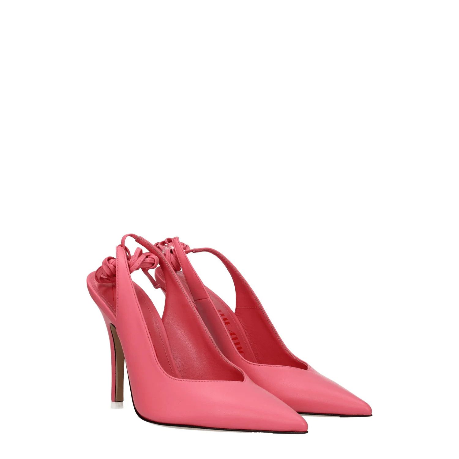 The Attico ob1o1e1224 Leather Sandals in Pink/Peach Size US 7.5 / IT 37.5 - 2 Thumbnail