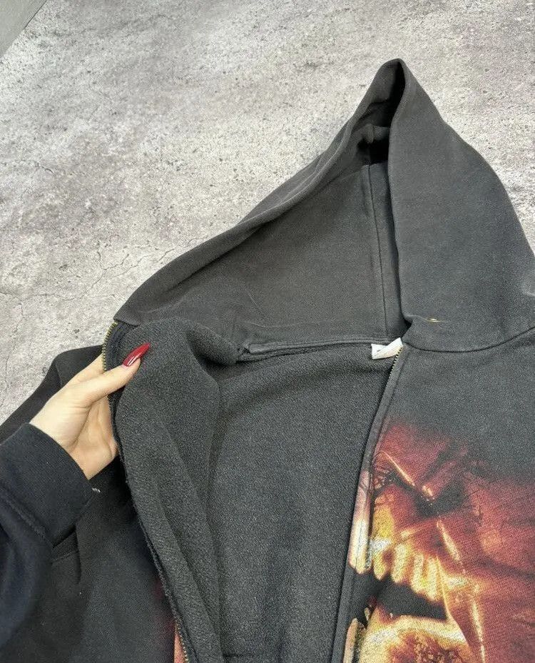 Band Tees × Vintage Vintage Fur Hoodie Y2K Bones Full Print Gothic Kill Size US XL / EU 56 / 4 - 4 Thumbnail