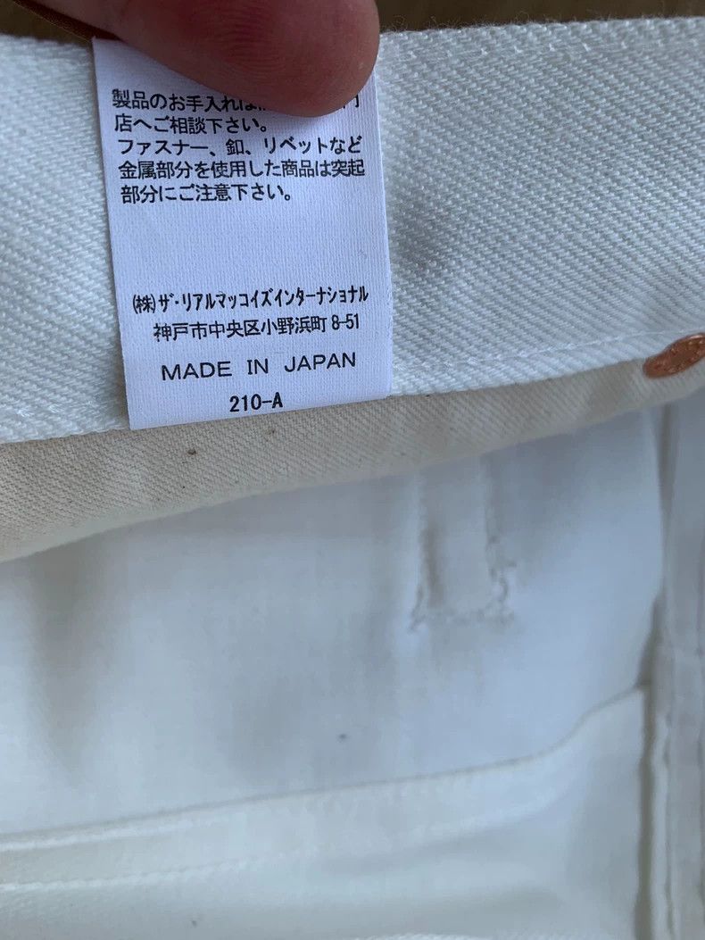 The Real McCoy's The Real McCoy Size XXLWhite Selvage Jeans Size US 27 - 6 Thumbnail