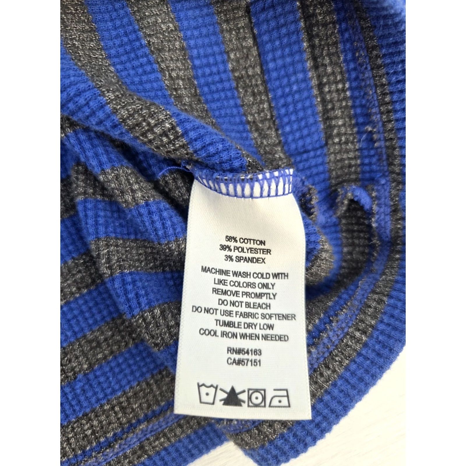 Calvin Klein Calvin Klein Performance Womens Hoodie Striped Thermal Long Sleeve Shirt M Multicolor Size M / US 6-8 / IT 42-44 - 4 Thumbnail