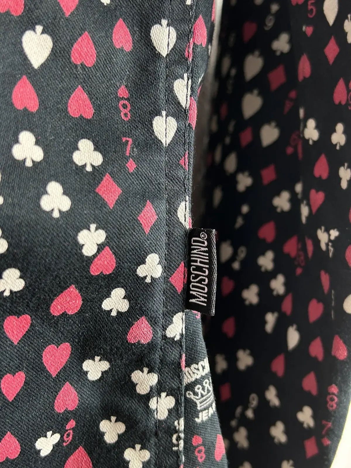 Love Moschino Vintage Moschino Jeans Poker Playing Cards AOP Blazer Size M / US 6-8 / IT 42-44 - 9 Thumbnail