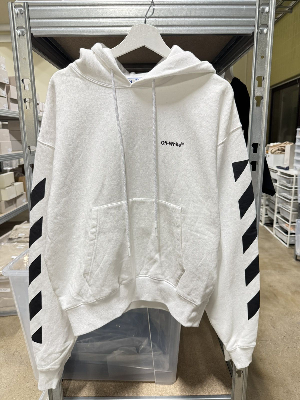 Off-White Off-White Helvetica Hoodie NEW 750$ Size US M / EU 48-50 / 2 - 1 Thumbnail