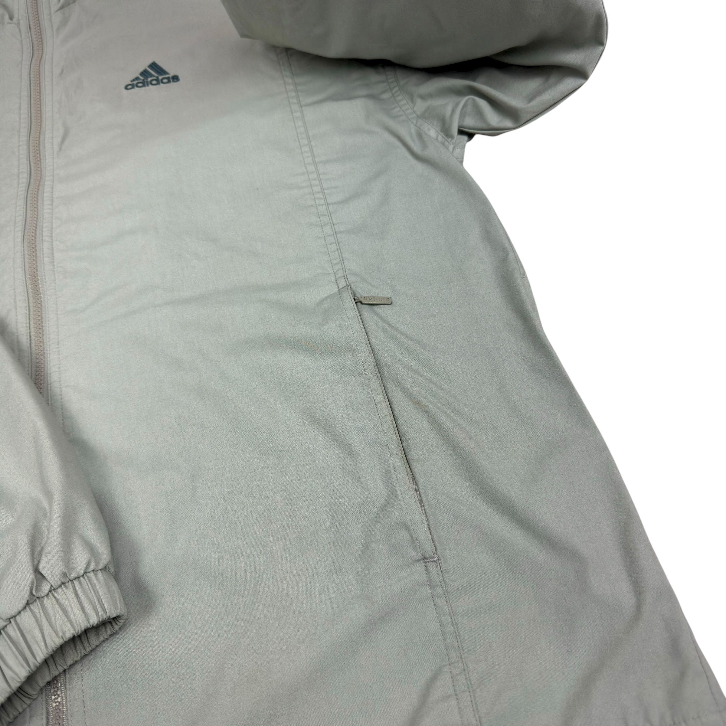 Adidas Adidas Men's Gray All-School Full Zip Windbreaker Jacket M Size US M / EU 48-50 / 2 - 8 Thumbnail