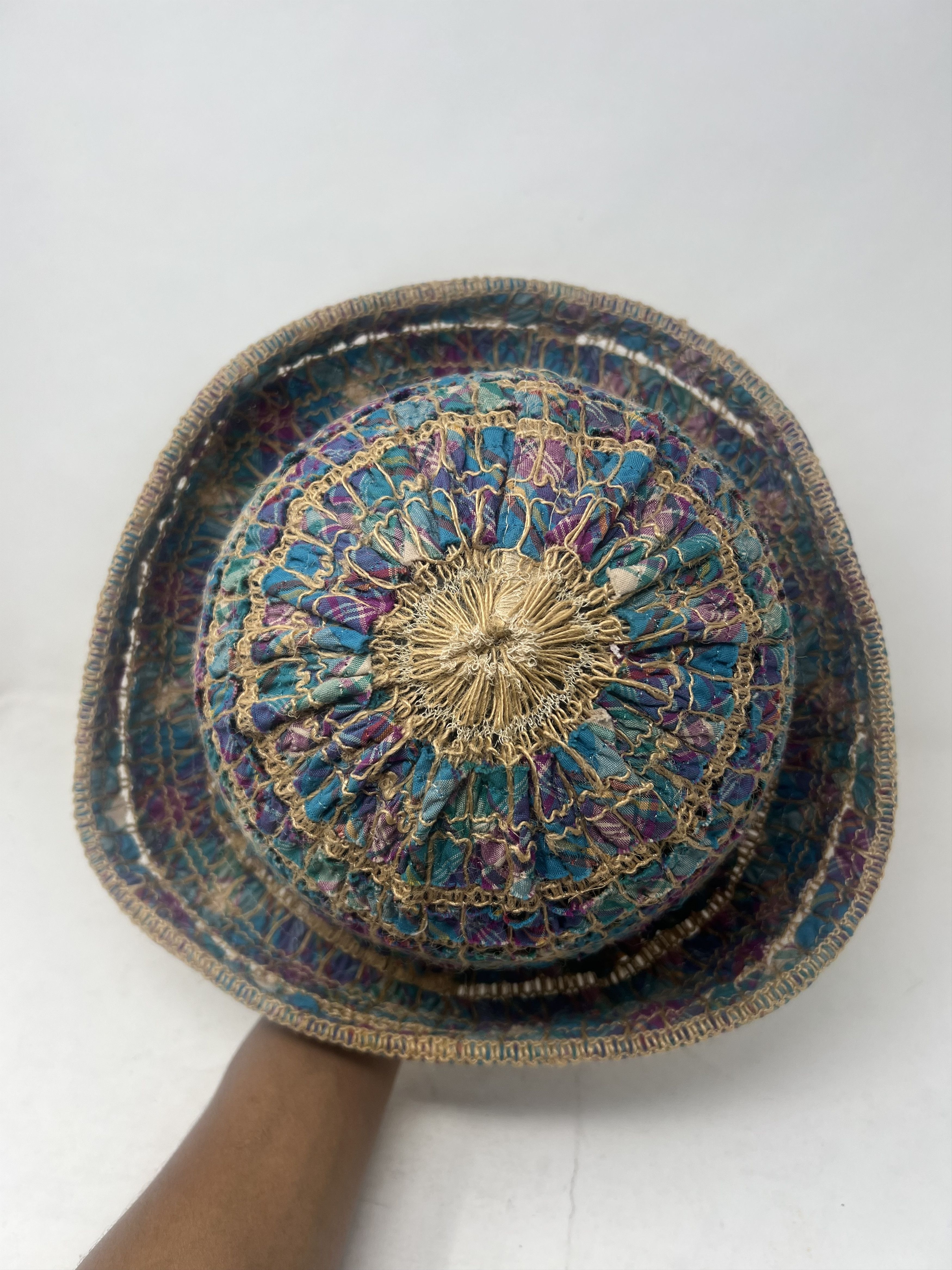 Seditionaries Crochet Hemp Sun Hat Japan Bucket Size ONE SIZE - 4 Thumbnail