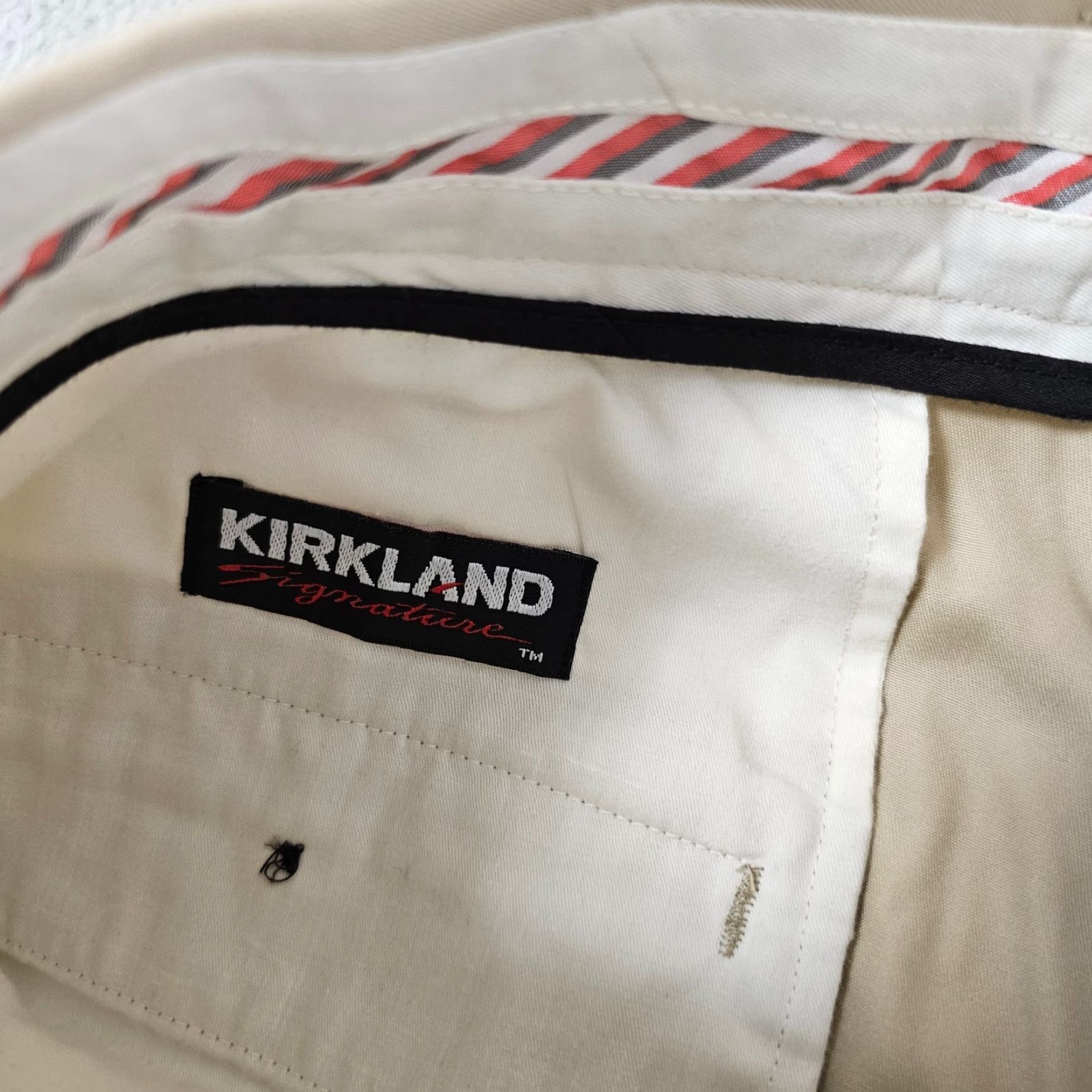 Vintage Kirkland Dress Pants Mens 34x30 Tan Classic Fit Comfort Non Iron Pleated Cotton Dress Pants Mens 34 Tan Classic Fit Cotton Pants Holiday 90s? Size US 34 / EU 50 - 3 Thumbnail