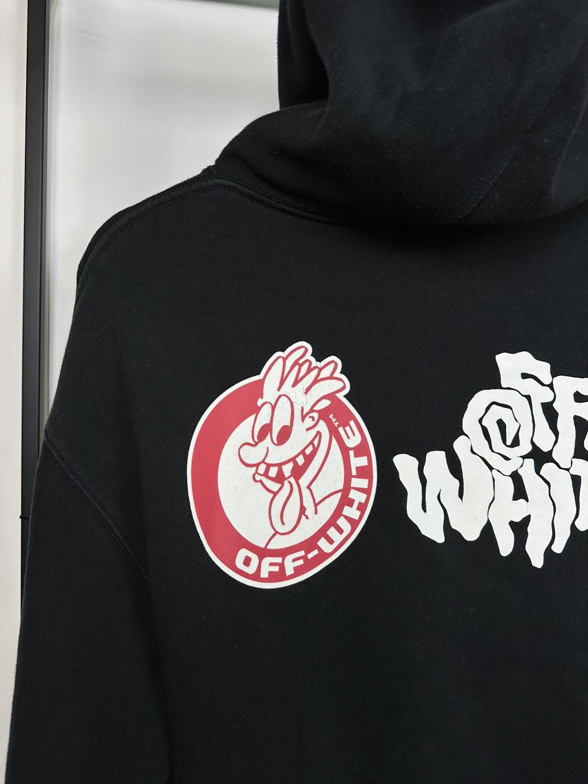 Off-White Off-White Red Tongue Out Over Hoodie Sweatshirt In Black XS Size US XS / EU 42 / 0 - 19 Thumbnail