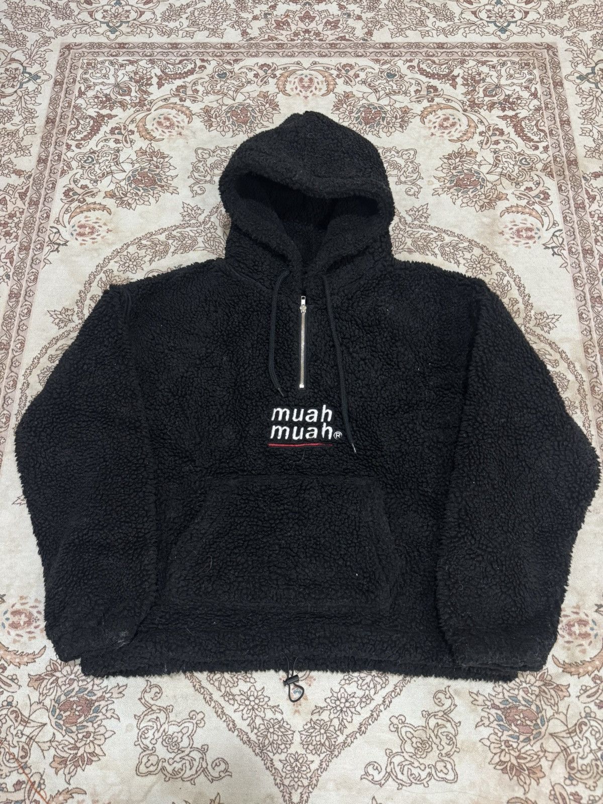 Japanese Brand × Vintage Vintage Muah muah Sherpa hoodie Size US L / EU 52-54 / 3 - 1 Thumbnail