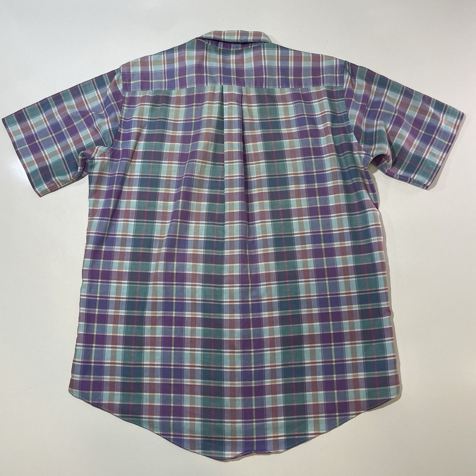 All Sport VTG Retro 60s Hathaway Sport Shirt Purple Blue Checks 16 Size US L / EU 52-54 / 3 - 6 Thumbnail