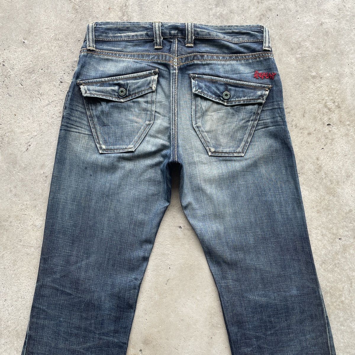 Jean × Replay × Vintage W32💥 Vintage Replay FLARE Faded Jeans Pants BOOTCUT Denim Size US 32 / EU 48 - 10 Thumbnail