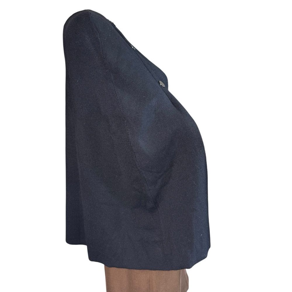 Chicos New Chico's Black Knit Sweater Cape Size XXS/XS Size XS / US 0-2 / IT 36-38 - 6 Thumbnail