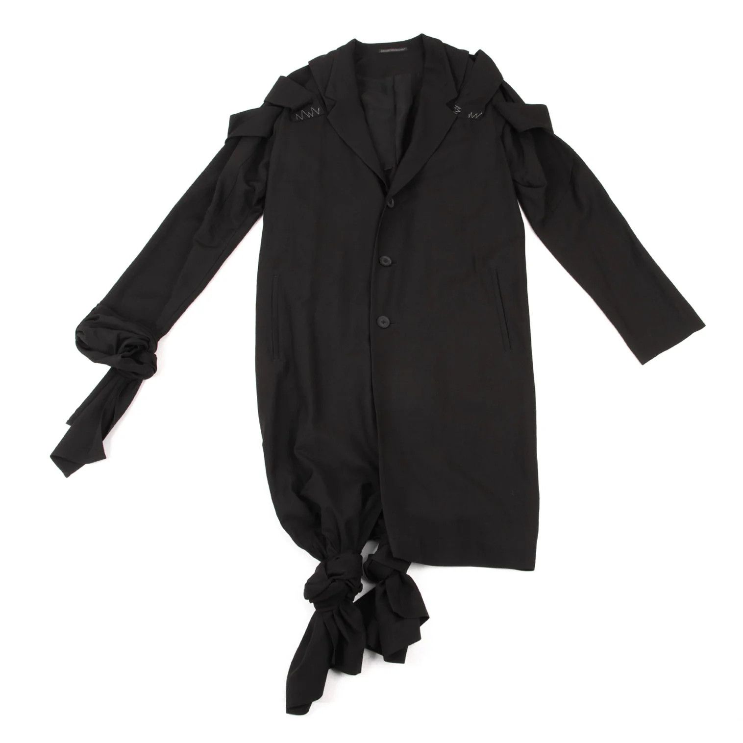 Yohji Yamamoto Yohji Yamamoto Hard Twist Gabardine Set Up Black Size US S / EU 44-46 / 1 - 2 Thumbnail