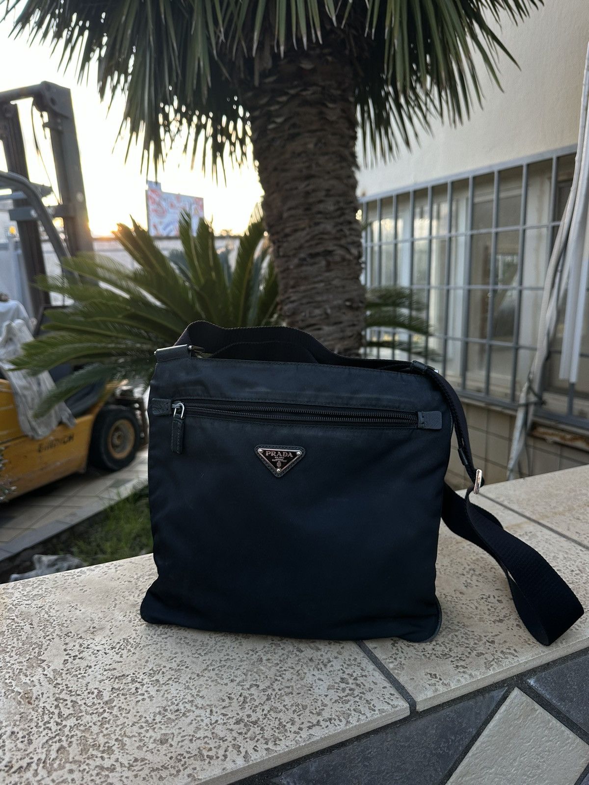Prada Prada Nylon Bag Black Messenger Size ONE SIZE - 1 Thumbnail