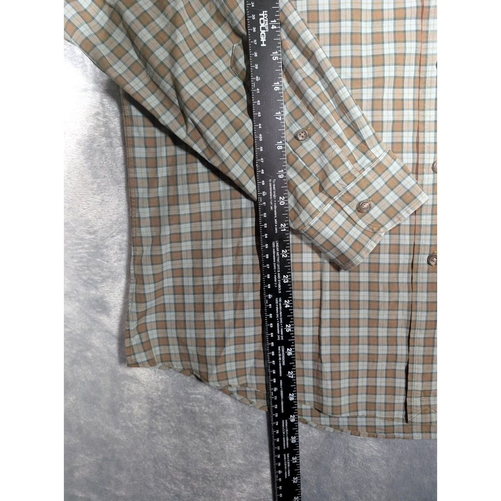 Ralph Lauren Ralph Lauren Shirt Mens L Brown Plaid Long Sleeve Button Down Custom Fit Shirt Size US L / EU 52-54 / 3 - 2 Thumbnail