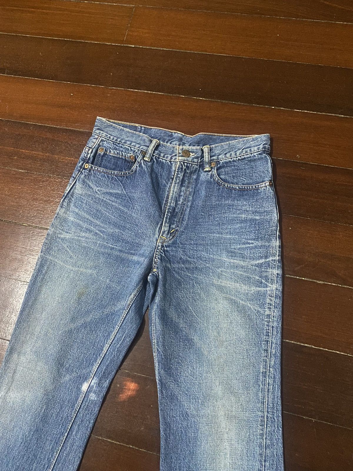 Warehouse Fire 🔥 vintage inspired 50s WAREHOUSE gripper zipper denim Size US 31 - 7 Thumbnail
