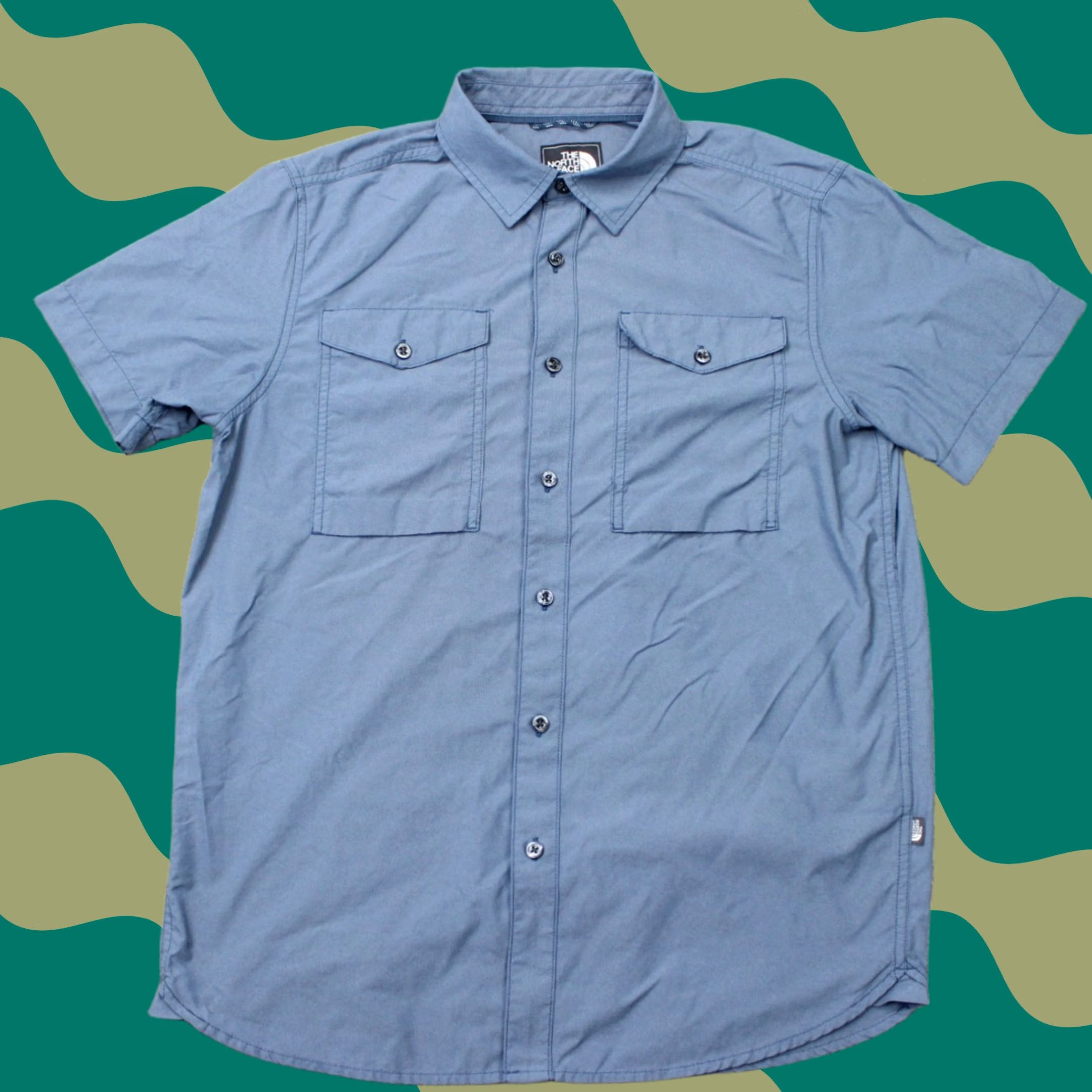 The North Face The North Face Shirt Men Medium Blue Monanock Utility Double Pocket Short Sleeve Size US M / EU 48-50 / 2 - 1 Thumbnail