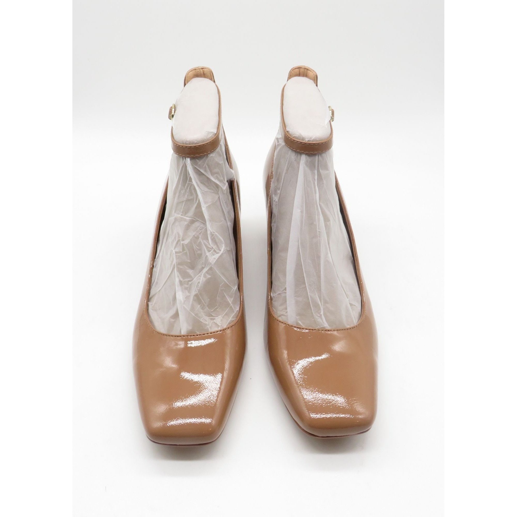 Naturalizer Naturalizer Karina Cafe Patent Leather Ankle Strap Block Hee Size US 10.5 / IT 40.5 - 3 Thumbnail