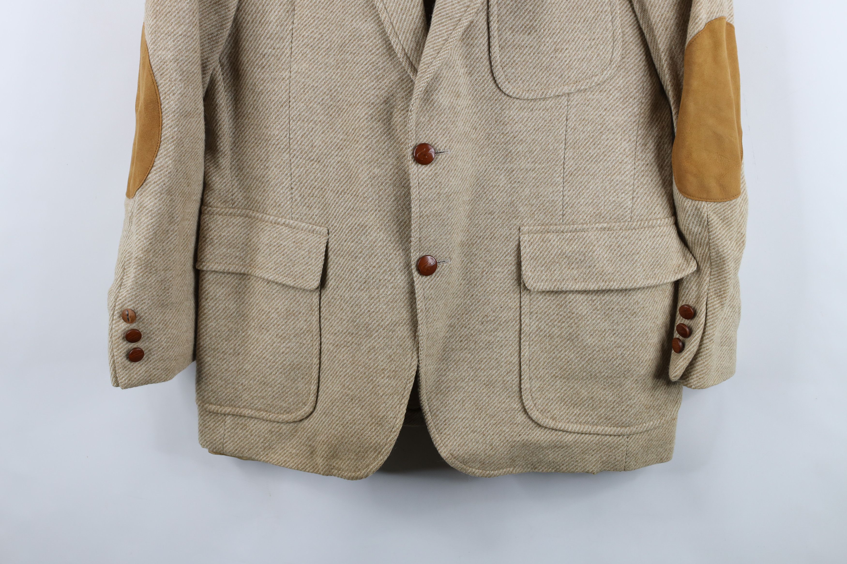 Lacoste Vintage 70s 80s Lacoste Elbow Patch Blazer Suit Jacket USA Size US XL / EU 56 / 4 - 3 Thumbnail