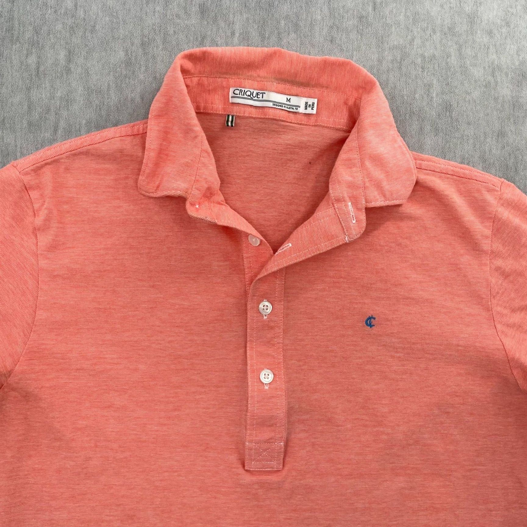 Vintage VINTAGE Criquet Polo Shirt Men Medium Pink Short Sleeve Cotton Logo Activewear Size US M / EU 48-50 / 2 - 3 Thumbnail