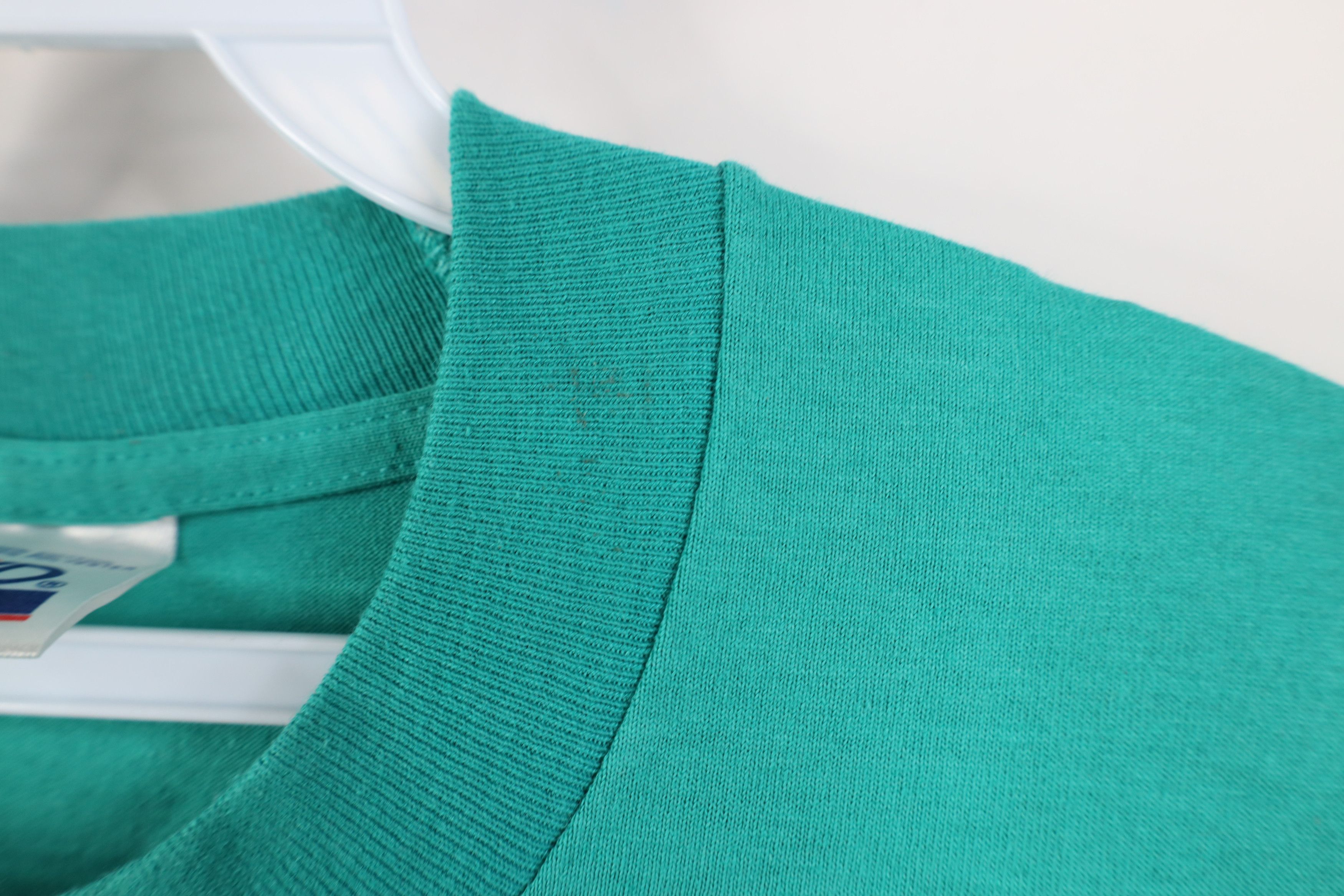 Vintage Vintage 90s Streetwear Pocket Short Sleeve T-Shirt Teal USA Size US XL / EU 56 / 4 - 5 Thumbnail