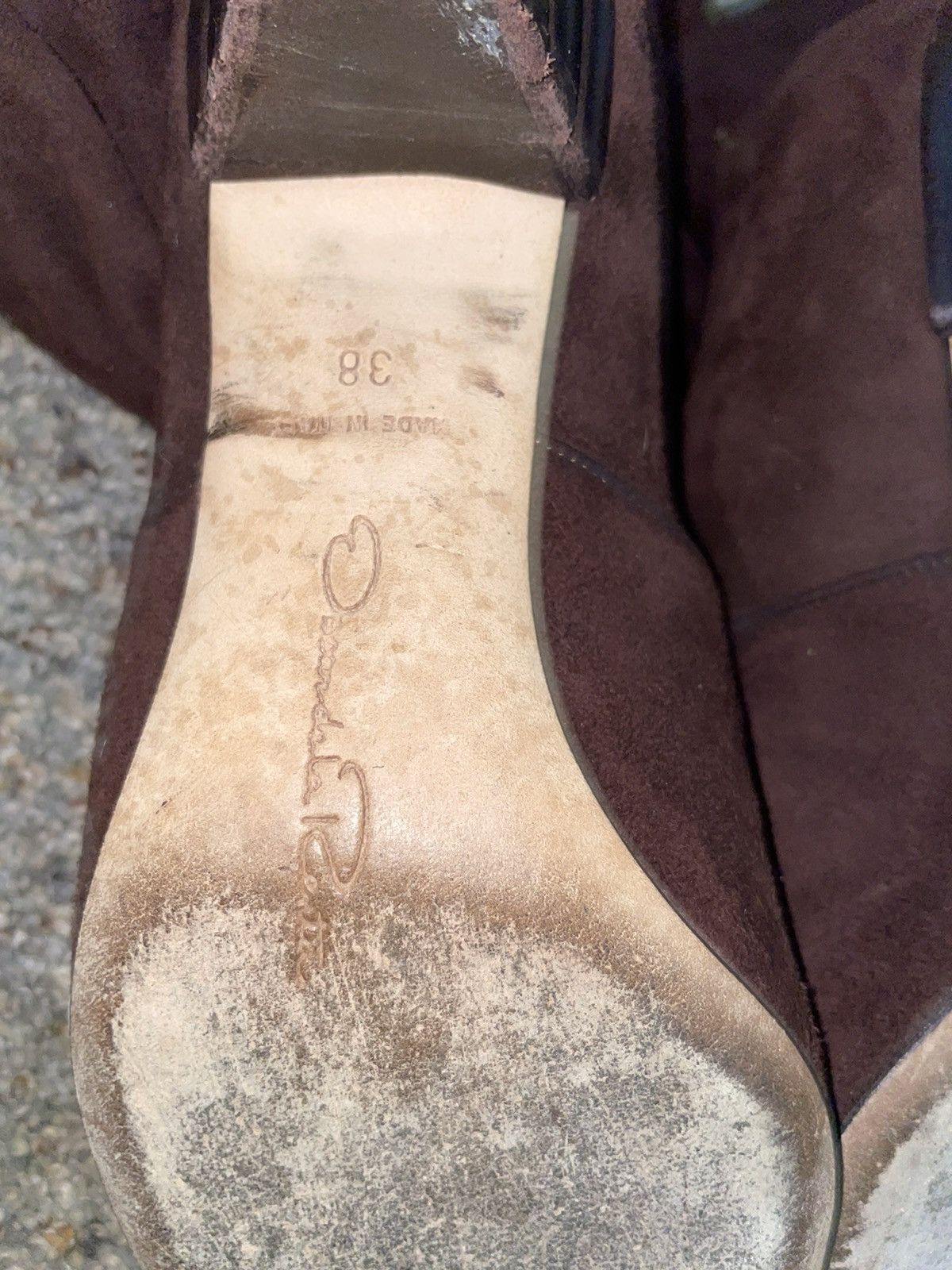 Oscar De La Renta Brown Suade Oscar De La Renta heeled womens boots US size 8 Size US 8 / IT 38 - 4 Thumbnail
