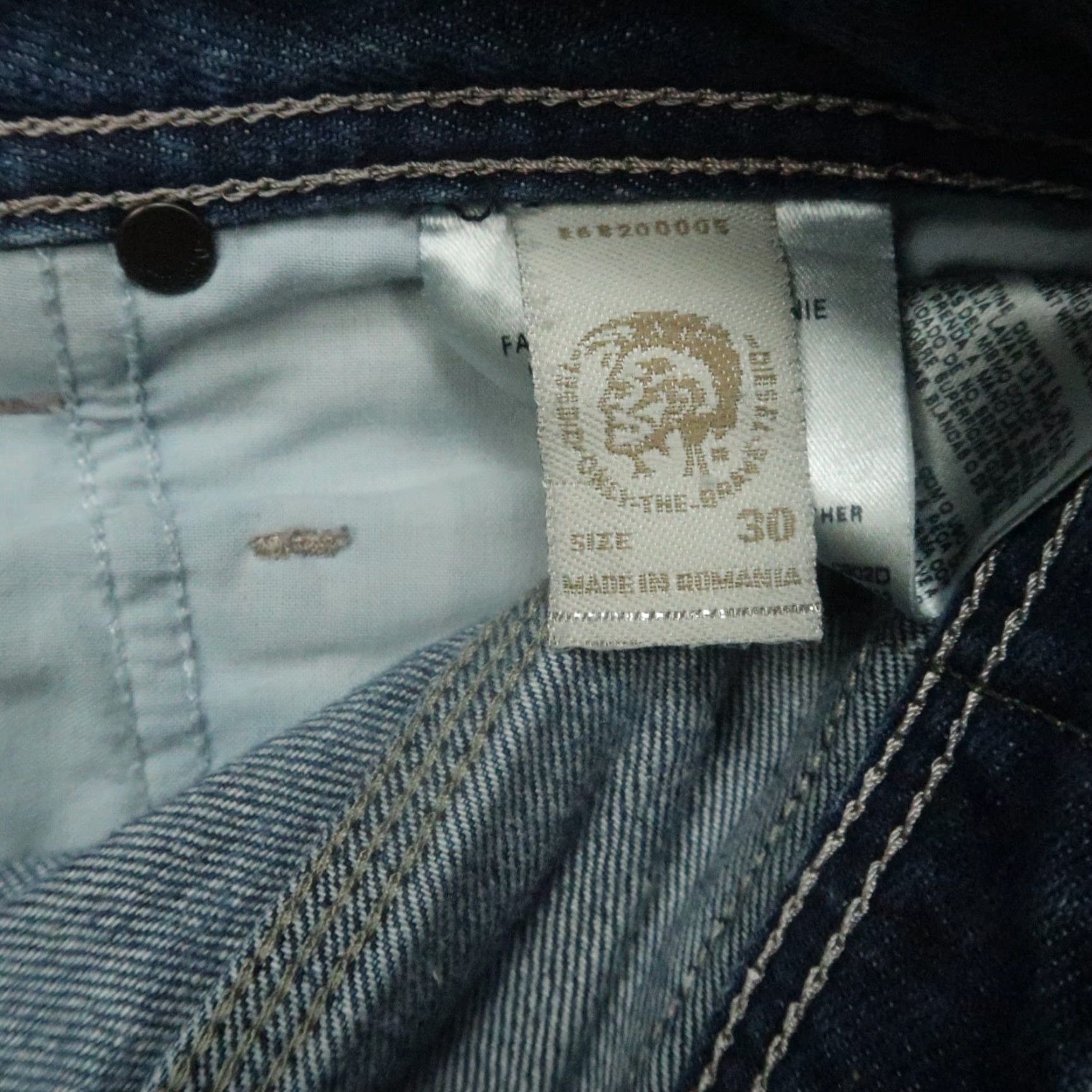 Diesel Diesel Jeans 31x32 Blue Krooley Slim Carrot 5 Pocket Whiskered Mens Size US 31 - 7 Thumbnail