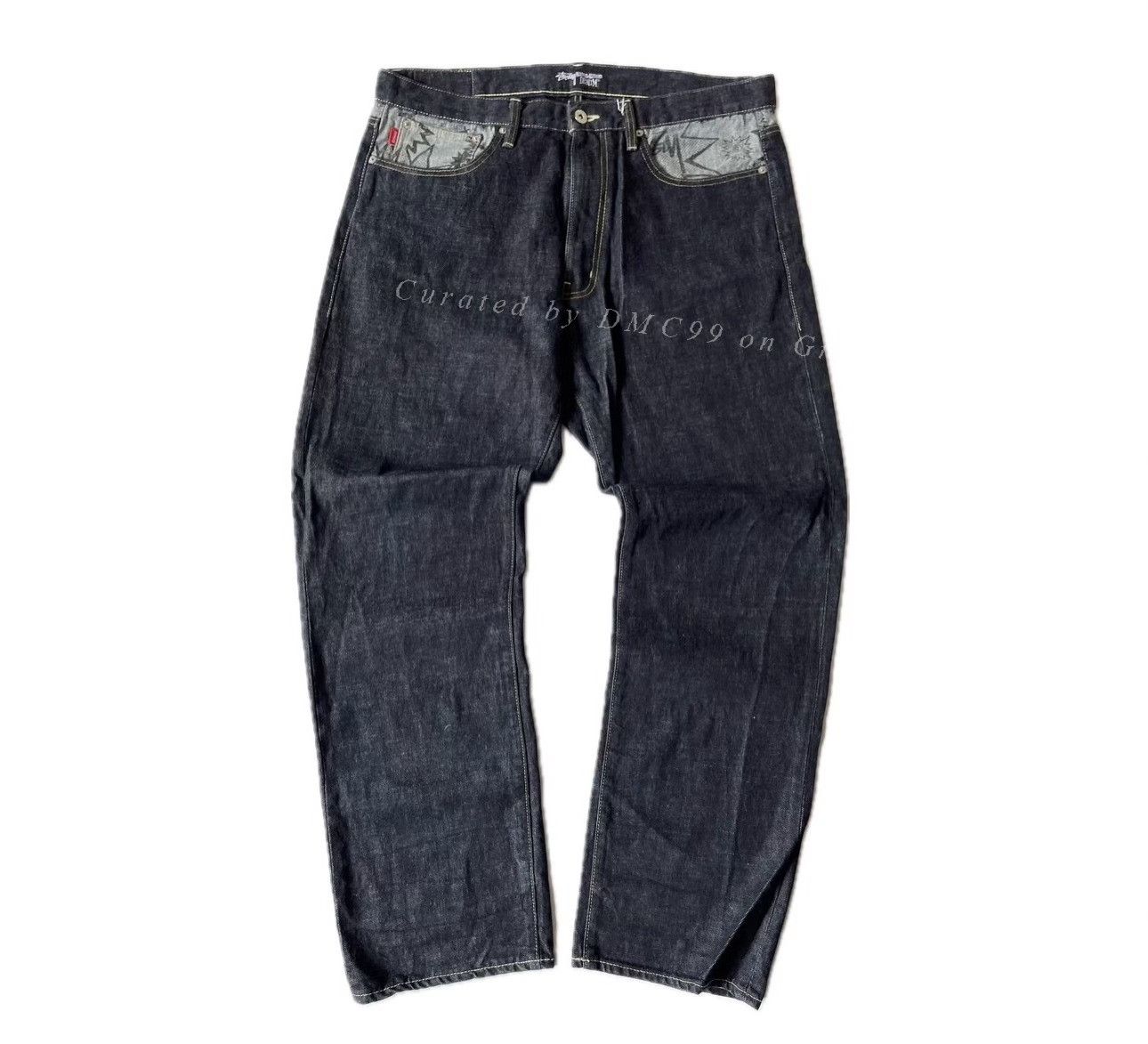 Vintage Vintage Stussy 2000s Rough Rugged Denim Pant Size US 38 / EU 54 - 1 Thumbnail