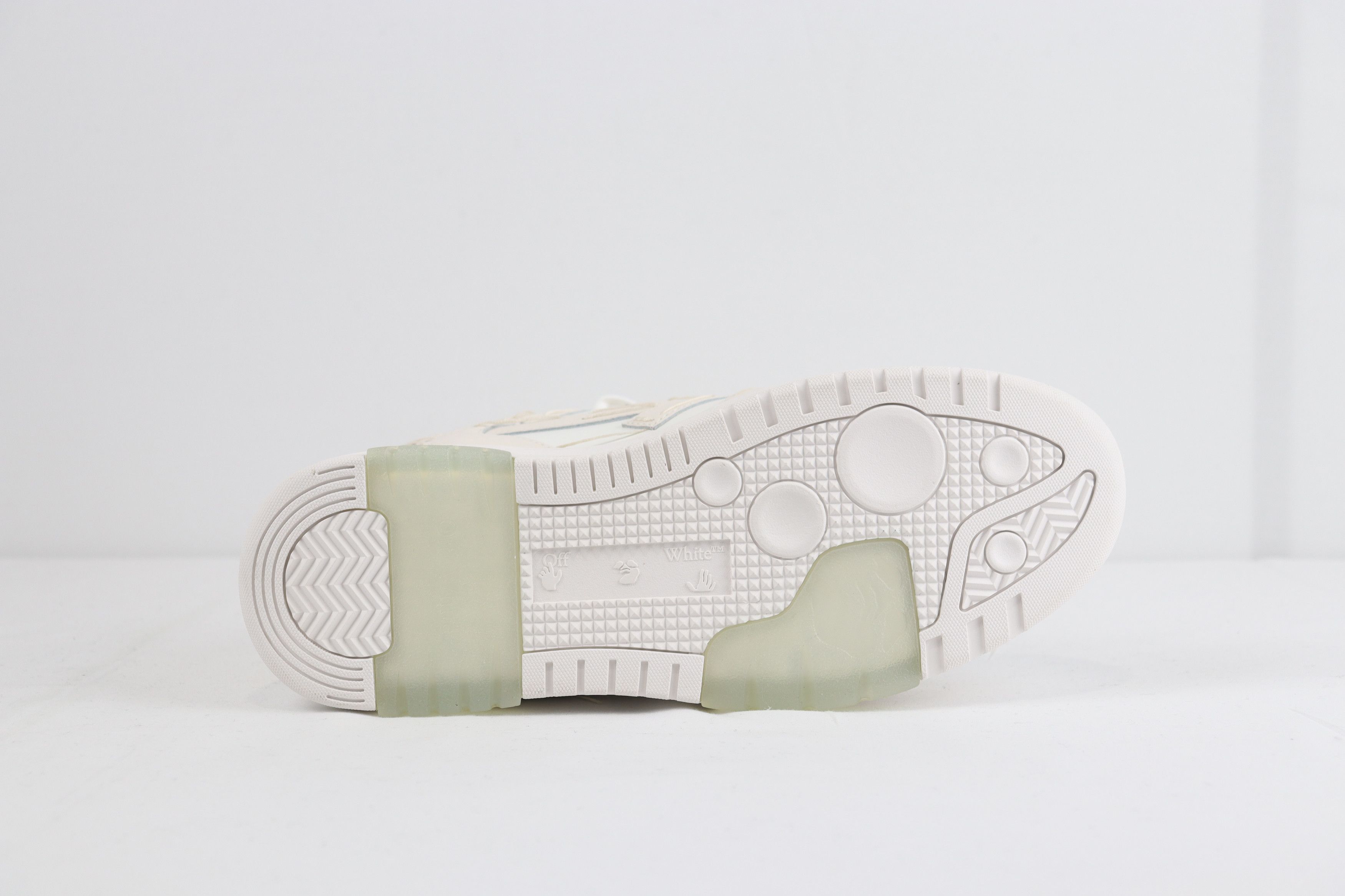 Off-White Sartorial Stitch Out of Office Sneakers OOO Coconut / White Size US 11 / EU 44 - 5 Thumbnail
