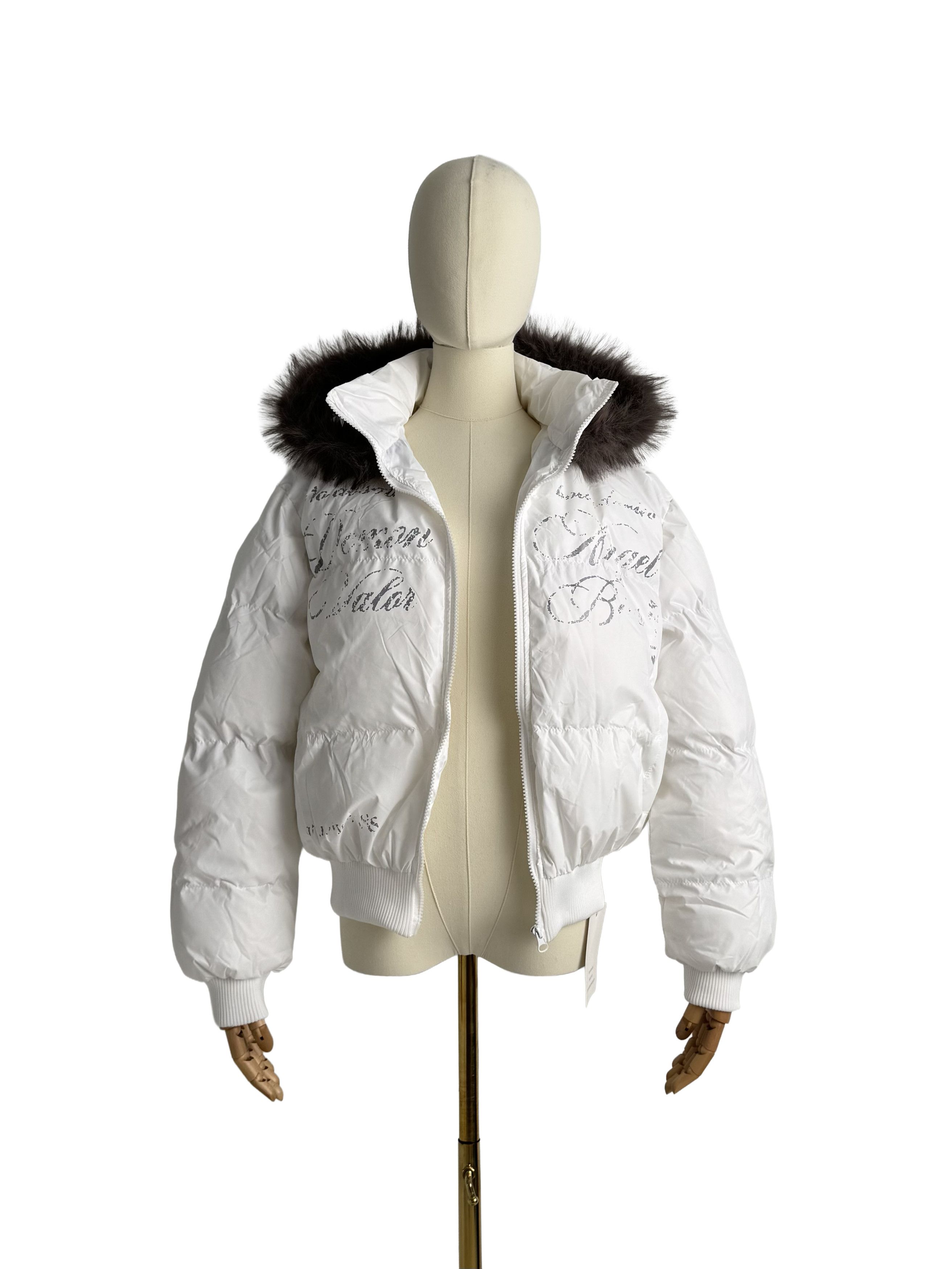 Vintage Vintage Cropped Jacket With Faux Fur Hood Size S / US 4 / IT 40 - 3 Thumbnail