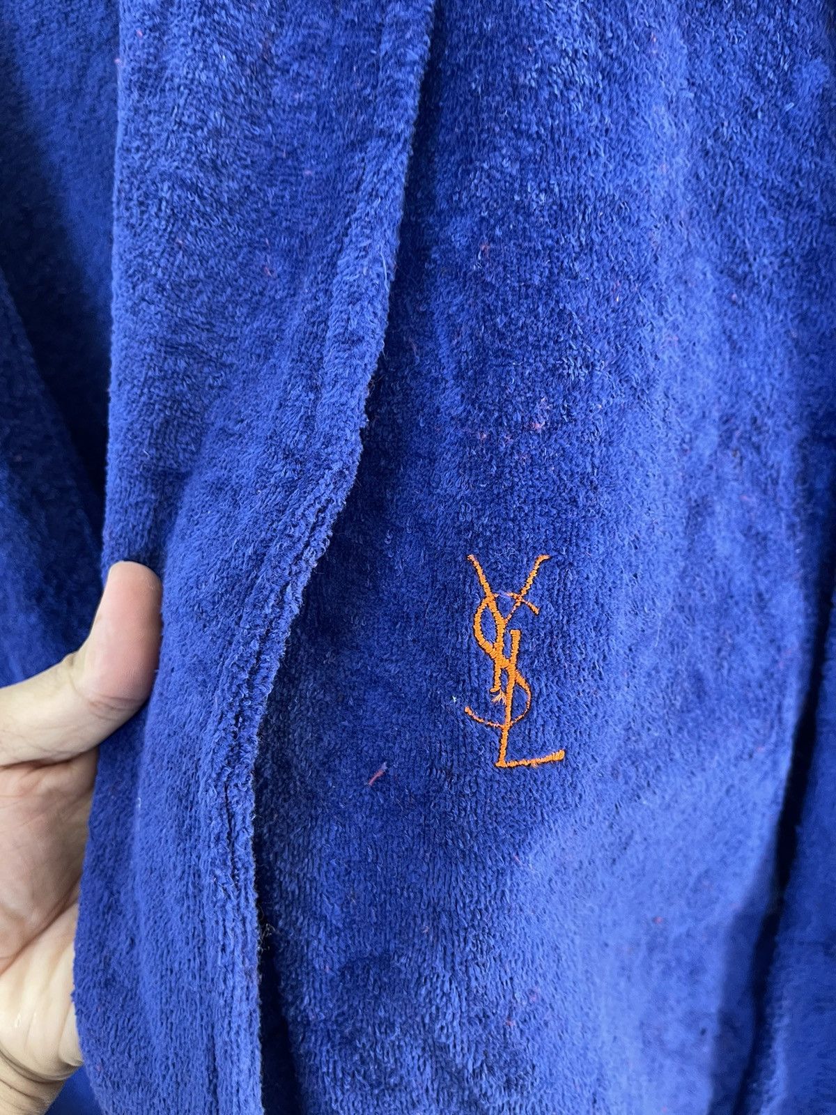 Vintage 90’s YSL Bathrobe Fleece Leisure Wear Size US L / EU 52-54 / 3 - 3 Thumbnail