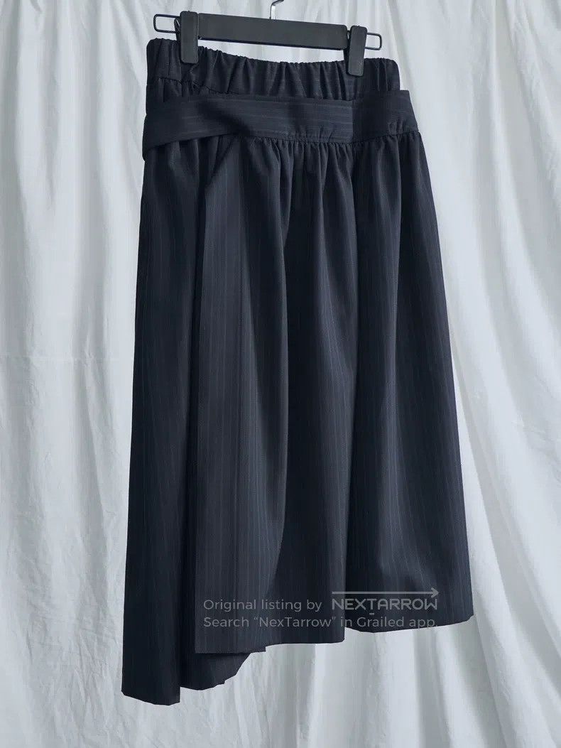 Junya Watanabe Junya Watanabe size XS Navy wool tie waist skirt Size 22" - 8 Thumbnail