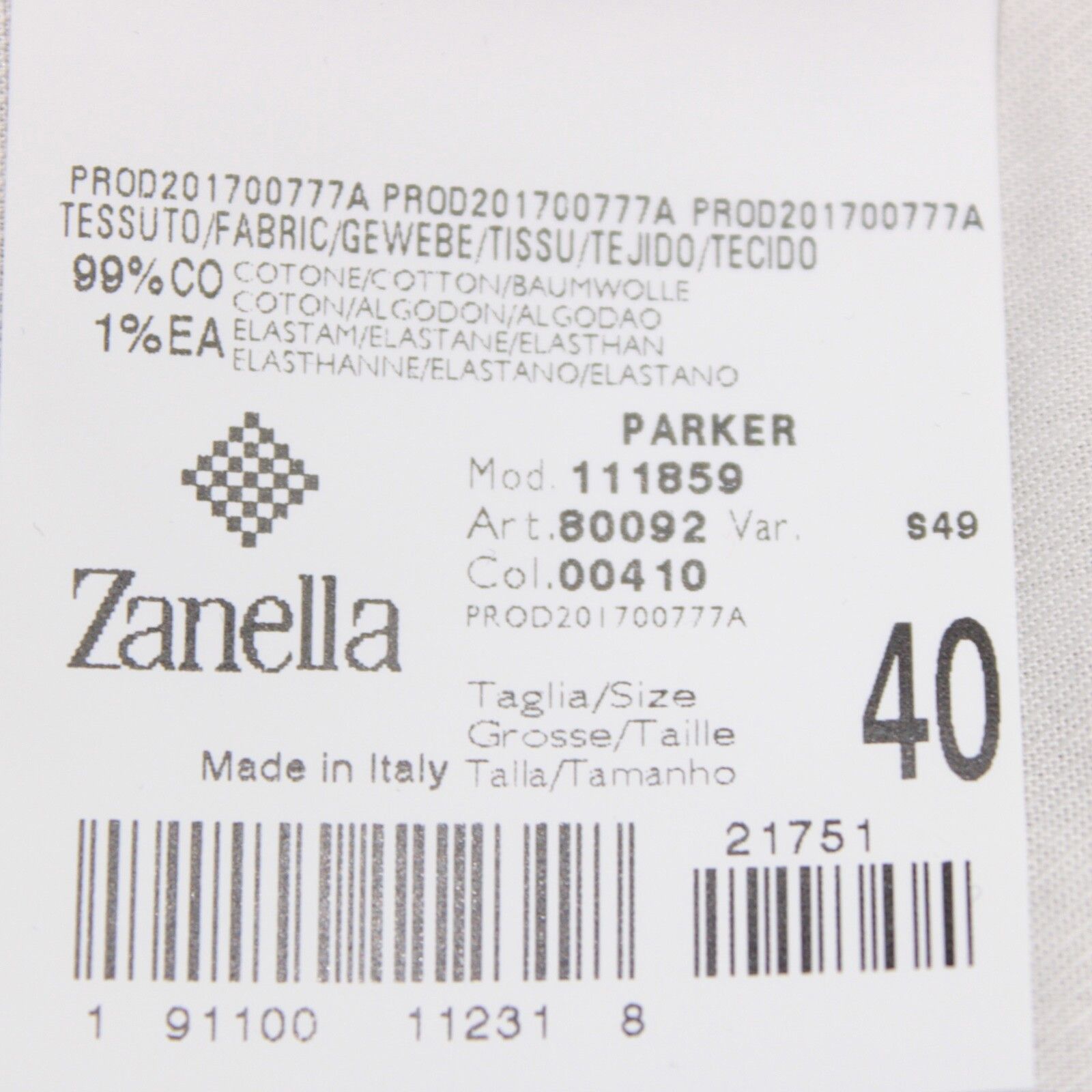 Zanella Zanella New with tags Chino Size 40 US In Blue Size US 40 / EU 56 - 4 Thumbnail