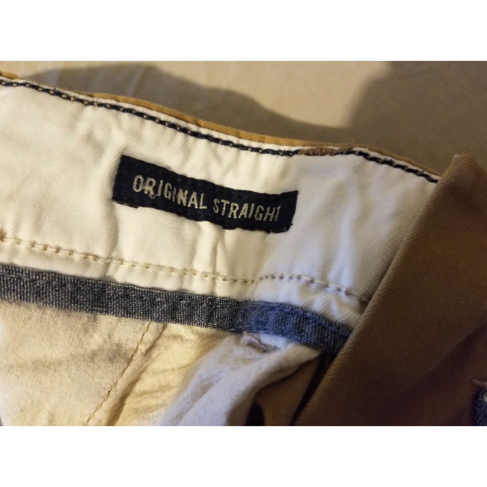 American Eagle Outfitters VINTAGE American Eagle Outfitters Khaki Dress Pants 29x30 Cotton Slack Chino Trouser Mens Beige 29x30 Regular Inches Pants Size US 29 - 6 Thumbnail