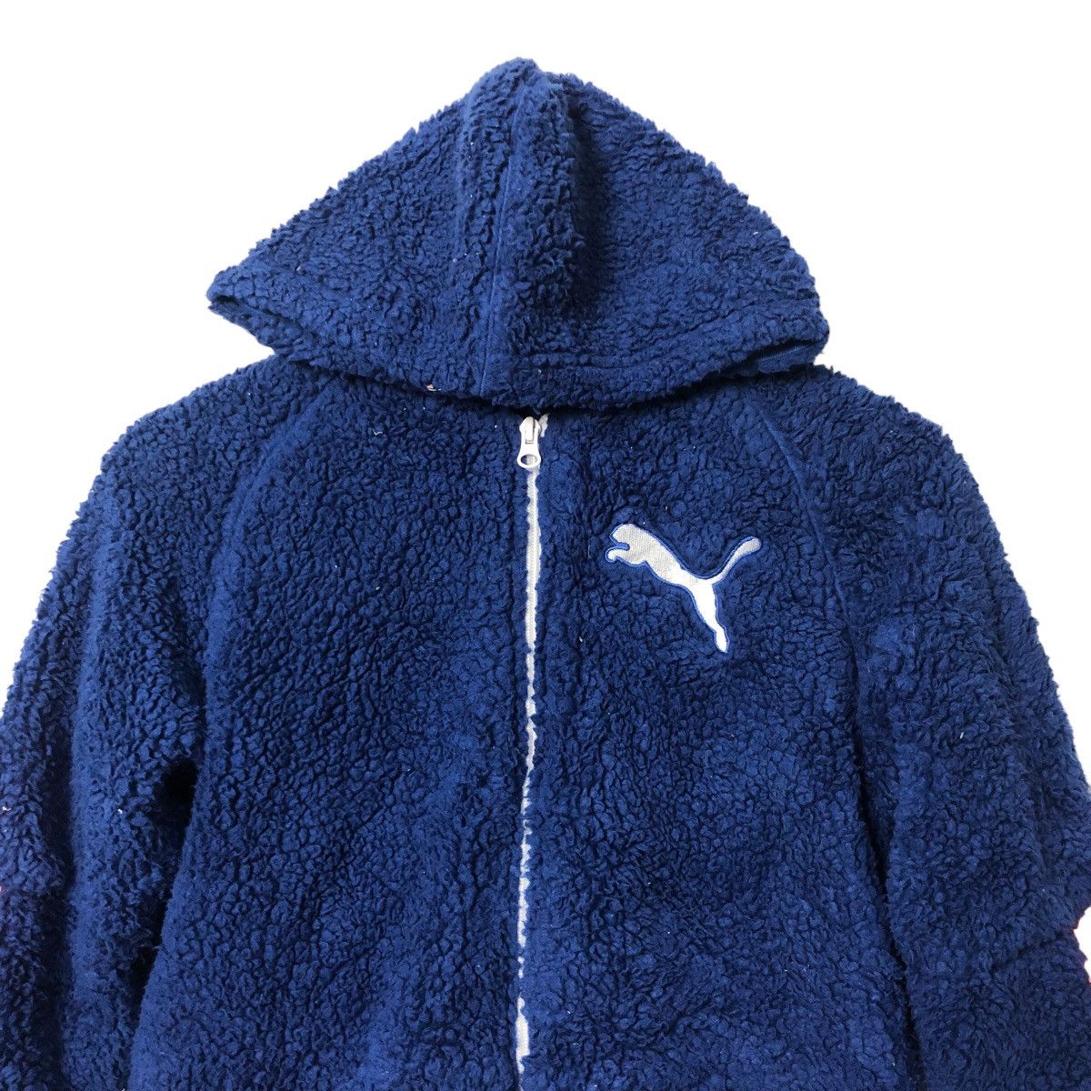 Puma Vintage Puma Big Logo Zipper Ups Fleece Hoodie Jacket Size US S / EU 44-46 / 1 - 4 Thumbnail