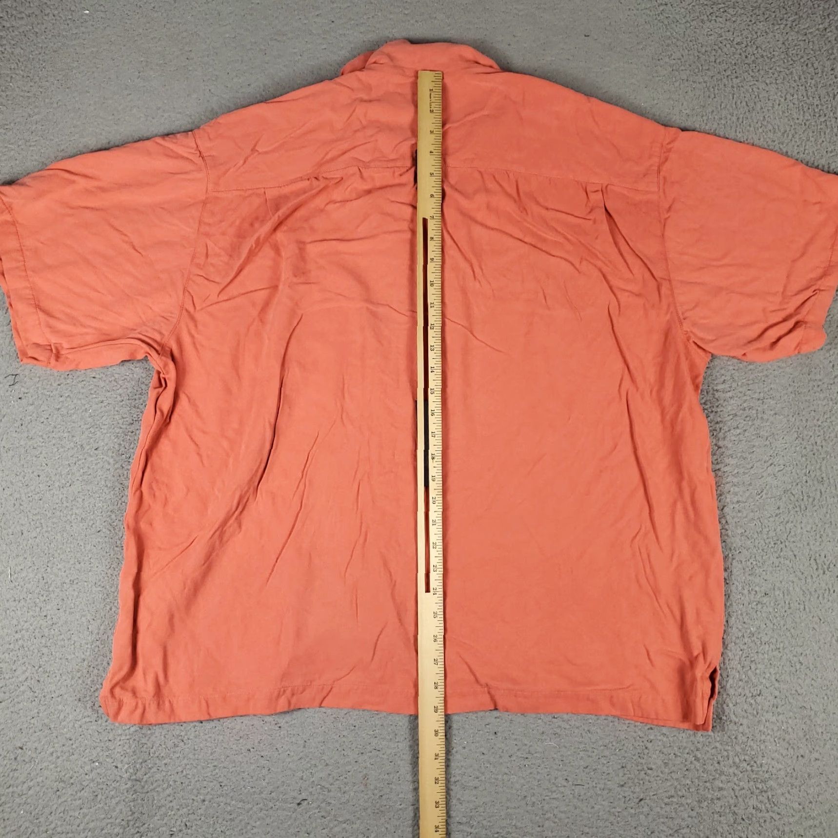 Tommy Bahama Tommy Bahama Shirt Mens 2XL Coral Hawaiian Button-Up Short Sleeve Silk Size US XXL / EU 58 / 5 - 4 Thumbnail