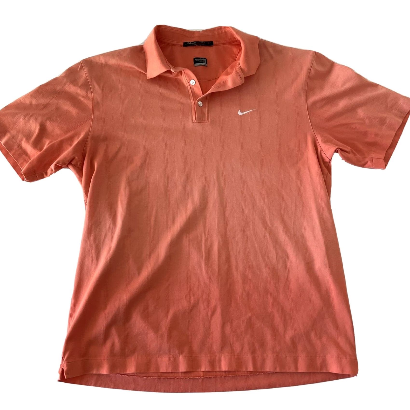 Nike Nike Tiger Woods Collection Short Sleeve Golf Polo Shirt Mens Large Orange Size US L / EU 52-54 / 3 - 2 Thumbnail